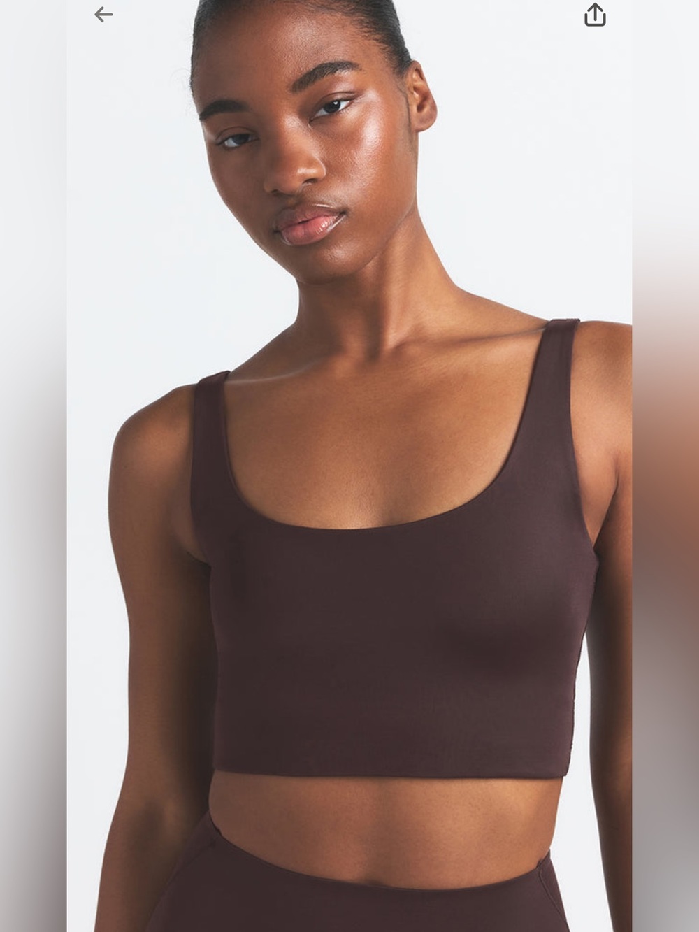 NikeSKIMS Scoop Neck Longline Bra - Phoenix